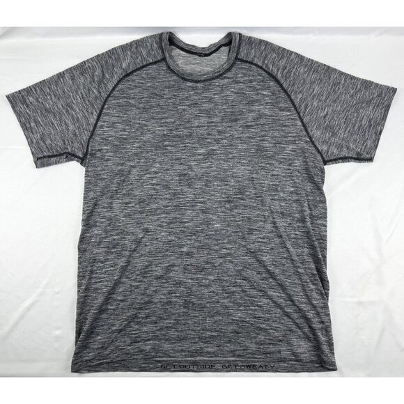 Lululemon Metal Vent Tech Shirt Mens XL Gray Stretch Performance Preppy Gym - Picture 1 of 7